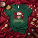 Nochebuena Survivors Club Sugar Skull Christmas T-Shirt, Mexican Day of the Dead Poinsettia Santa Hat Holiday Tee, Dia de Muertos Festive Party Gift Shirt, Unisex Xmas T-shirt Mexicada