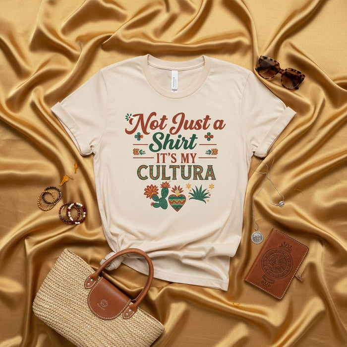 Not Just a Shirt It's My Cultura T-Shirt, Mexican Heritage Pride Tee, Latina Latino Gift Shirt, Cinco de Mayo Fiesta Top, Hispanic Culture Statement Shirt, Cactus & Clay Pot Design Mexicada
