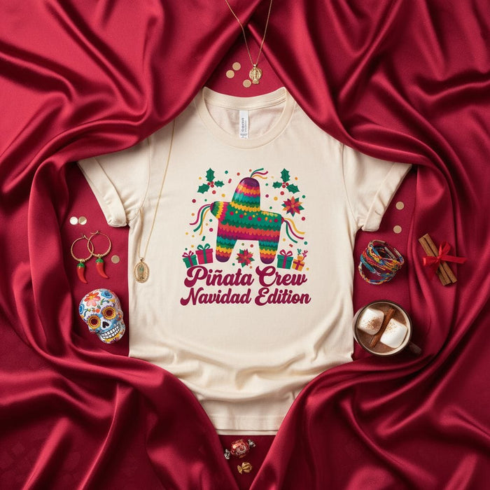 Piñata Crew Navidad Edition Shirt, Unisex Mexican Christmas Piñata Tee, Holiday Party Fiesta T-Shirt, Family Matching Navidad Top, Funny Pinata Gift Idea Mexicada