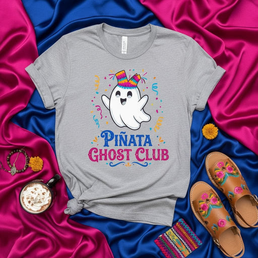 Piñata Ghost Club Shirt, Funny Halloween Piñata Costume Ghost Graphic Tee, Spooky Cute Mexican Party Fiesta Shirt, Unisex Fall Holiday T-Shirt Gift Mexicada