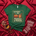 Powered By Pozole y Ponche T-Shirt, Christmas Holiday Fiesta Shirt, Mexican Food Lover Gift, Hot Chocolate & Stew Cozy Winter Apparel, Xmas Family Party Tee Mexicada