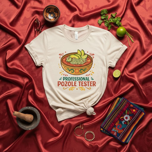 Professional Pozole Tester Shirt, Mexican Food Lover Gift, Funny Pozole T-Shirt, Fiesta Apparel, Latin Culture Graphic Tee, Unisex Hispanic Heritage Outfit, Foodie T-shirt, Comfort Colors Top. Mexicada