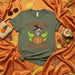 Pumpkin Spice Con Limón T-Shirt Day of the Dead Sugar Skull Halloween Fall Shirt Spooky Latina Tee Women's Men's Unisex Sizing Festive Autumn Apparel Citrus and Cinnamon Graphic Shirt Mexicada