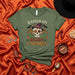 Raised on Salsa Y Scares Halloween T-Shirt, Sugar Skull with Witch Hat Tee, Day of the Dead Shirt, Spooky Funny Mexican Food Gift, Unisex Graphic Apparel. Mexicada