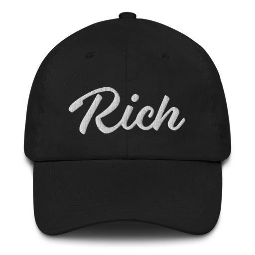 Rich Embroidered Dad Hat | Wealth, Success, Ambition, Power, Prosperity | R5 Mexicada