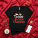 Santa's Favorite Chismosa Christmas T-Shirt, Funny Holiday Chismosa Shirt for Latina Women, Christmas Gift for Gossip Queen, Cute Santa Hat & Coffee Cup Graphic Tee, Spanglish Xmas Apparel Mexicada