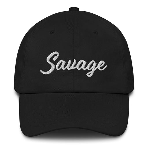 Savage Embroidered Dad Hat | Fierce, Untamed, Bold Spirit, Street Vibes, Raw Power, Fearless Energy | S5 Mexicada