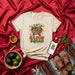 Sazón Squad T-Shirt with Molcajete Graphic, Spice Lovers Cooking Tee, Unisex Kitchen Apparel in Tan, Foodie Gift Idea Mexicada