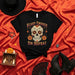 Scary Enough Sin Disfraz Sugar Skull T-Shirt, Día de Muertos Calavera Design, Halloween Black Unisex Tee, Floral Mexican Day of the Dead Shirt, Spooky Funny Graphic Top Mexicada