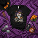 Scary Enough Sin Disfraz T-Shirt, Day of the Dead Sugar Skull with Witch Hat, Halloween Party Tee, Funny Spooky Dia de Muertos Gift, Unisex Black Shirt Mexicada