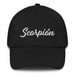 Scorpion Embroidered Dad Hat | Scorpio, Zodiac, Strength, Resilience, Astrological Sign, S5 Mexicada