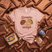 Siempre con Antojo T-Shirt: Pink Unisex Tee with Concha, Taco, and Spanish Foodie Phrase, Cute Mexican Snack Graphic Shirt, Food Lover Gift Idea Mexicada