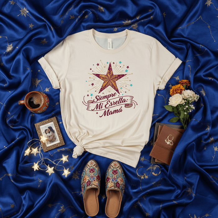 Siempre Mi Estrella Mamá Shirt, Mothers Day Spanish T-Shirt, Celestial Star Mom Tee, Latina Mother Gift, Es Mi Mama T Shirt, Starry Night Unisex Shirt, Spanish Motherhood Shirt, Best Mom Ever T-shirt, Mother's Day Gift for Spanish Speaking Mom Mexicada