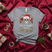 Silent Night? Jajaaja Jajaja, Not Aquí Christmas Sugar Skull T-Shirt, Funny Dia De Los Muertos Santa Hat Tee, Unisex Holiday Poinsettia Wreath Shirt for Men Women Mexicada