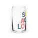 Solo Agua Lo Juro Exclusive Art Piece Can-Shaped Glass Home Office Work Mexican Spanish Pride Gift Cup One-Of-A-Kind Calligraphy Glass | S11 Mexicada