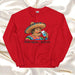 Solo Agua Lo Juro Exclusive Art Piece Exclusive Art Piece Home Office Work Mexican Spanish Pride Gift One-Of-A-Kind Unisex Sweatshirt | S35 Mexicada Red / S