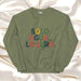 Solo Agua Lo Juro Exclusive Art Piece Home Office Work Mexican Spanish Pride Gift One-Of-A-Kind Unisex Sweatshirt | S11 Mexicada Military Green / S