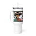 Solo Agua Lo Juro Exclusive Art Piece Travel Mug With Handle For Water, Iced Tee Or Coffee | Funny Cute Gift Idea Home Office Work | Mexican Spanish Pride | S32 Mexicada