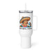 Solo Agua Lo Juro Exclusive Art Piece Travel Mug With Handle For Water, Iced Tee Or Coffee | Funny Cute Gift Idea Home Office Work | Mexican Spanish Pride | S34 Mexicada