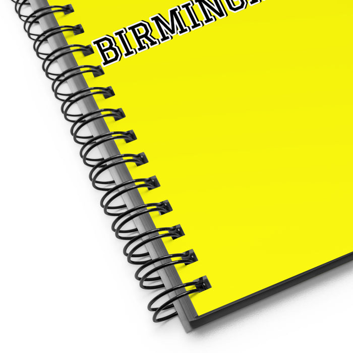 La Birminghamense The Birmingham Resident | Yellow Spiral Notebook, 140 Dotted Sheets | Funny Gift Idea Home Office Work | Mexican Spanish Pride Gift