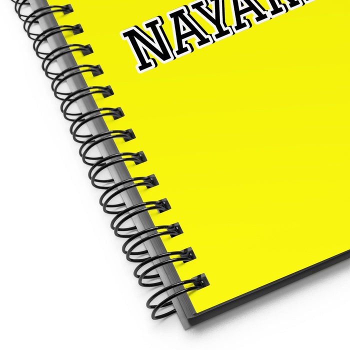 La Nayarita The Nayarit Resident | Yellow Spiral Notebook, 140 Dotted Sheets | Funny Gift Idea Home Office Work | Mexican Spanish Pride Gift