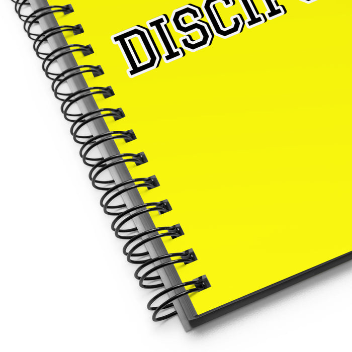 La Discípula The Disciple | Yellow Spiral Notebook, 140 Dotted Sheets | Funny Gift Idea Home Office Work | Mexican Spanish Pride Gift