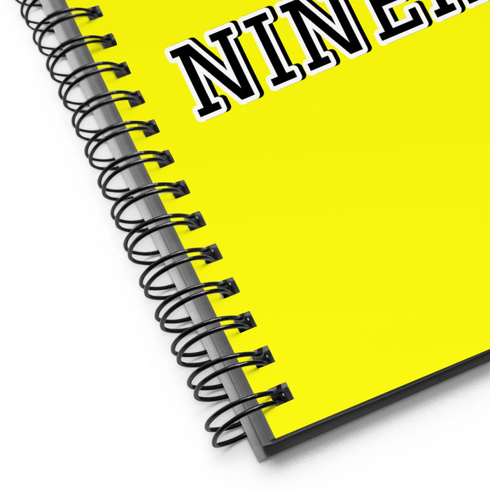 La Niñera The Nanny / The Male Nanny | Yellow Spiral Notebook, 140 Dotted Sheets | Funny Gift Idea Home Office Work | Mexican Spanish Pride Gift