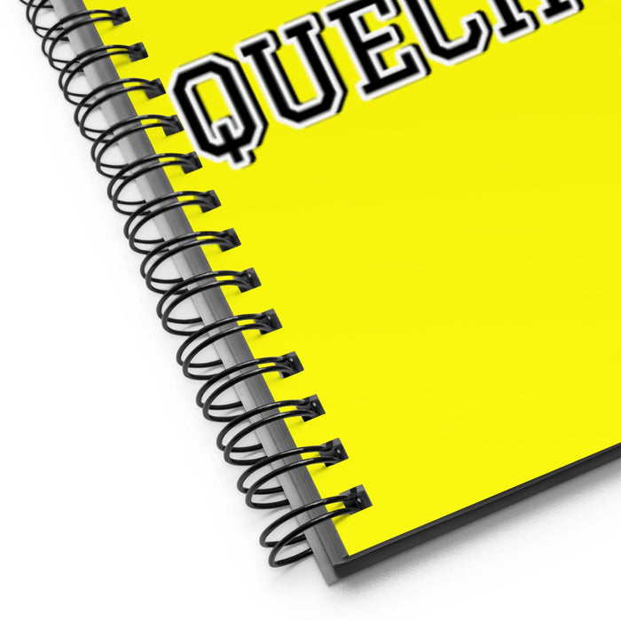 La Quechua The Quechua | Yellow Spiral Notebook, 140 Dotted Sheets | Funny Gift Idea Home Office Work | Mexican Spanish Pride Gift