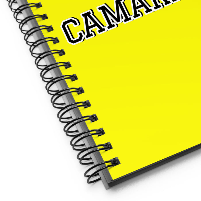 La Camarada The Comrade | Yellow Spiral Notebook, 140 Dotted Sheets | Funny Gift Idea Home Office Work | Mexican Spanish Pride Gift