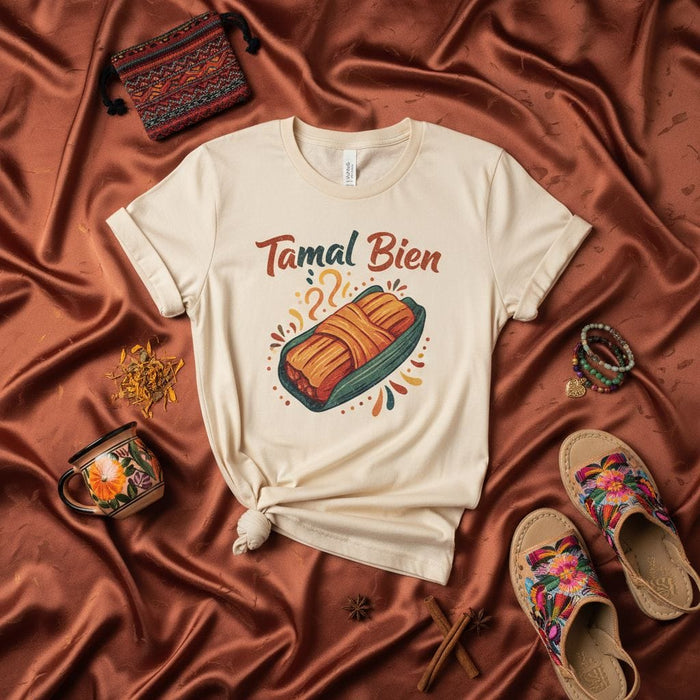 Tamal Bien Shirt, Funny Tamale Foodie T-Shirt, Mexican Tamal Lover Gift, Latinx Hispanic Comfort Colors Tee, Cute Food Graphic Unisex T-Shirt Mexicada