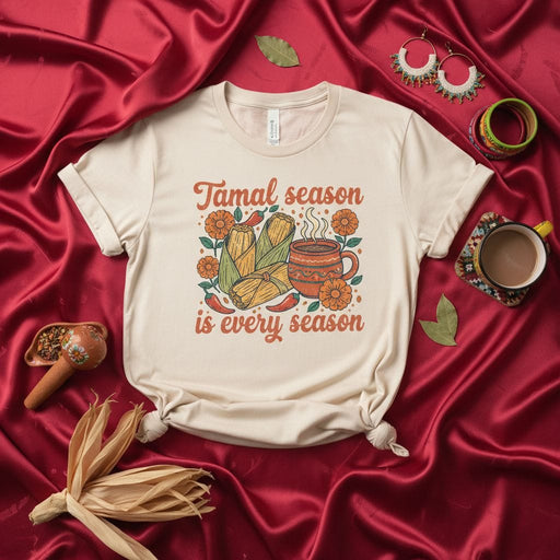 Tamal season is every season Shirt, Retro Groovy Tamales Tee, Comfort Colors Fall Food T-Shirt, Mexican Hot Chocolate Mug Design, Unisex Gift for Tamale Lovers Mexicada