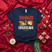 Tamales Fruitcake Christmas Holiday T-Shirt Funny Mexican Food Dessert Gift Navy Blue Tee Shirt for Men Women Festive Winter Party Apparel Traditional Dish Design Mexicada
