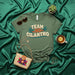 Team No Cilantro T-Shirt, Funny Anti-Cilantro Foodie Tee, Herb Aversion Joke Shirt, Unisex Graphic T-shirt for Cilantro Haters, Food Allergy Humor Gift Mexicada