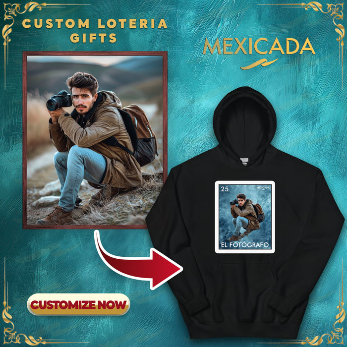 The Custom Personalized Loteria Bingo Card Hoodie | Pick the Design and Text! printful