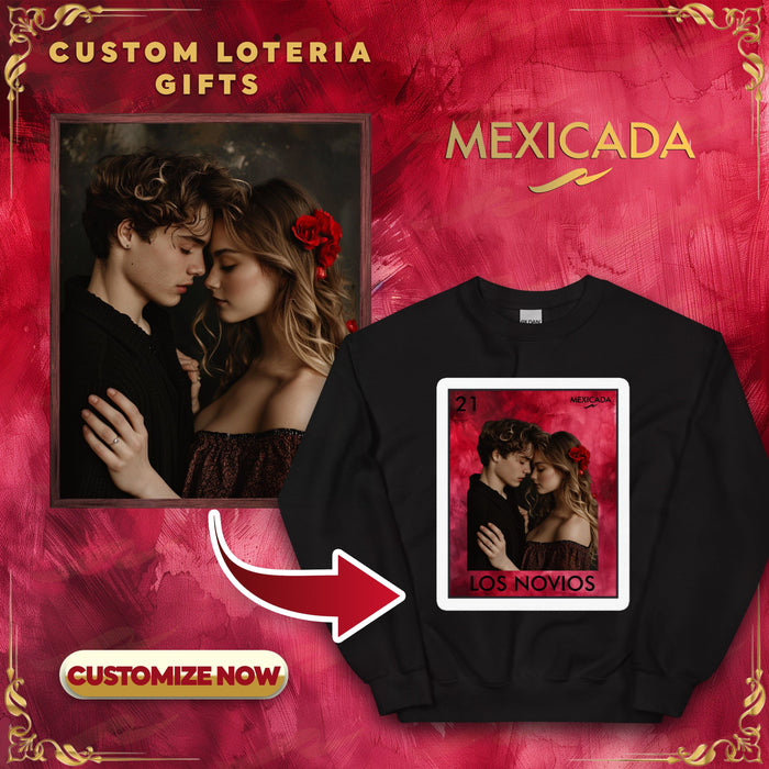 The Custom Personalized Loteria Bingo Card Sweatshirt | Pick the Design and Text! printful