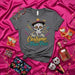 This Is My Costume Puro Pari Sugar Skull Sombrero T-Shirt Day of the Dead Halloween Party Tee for Men and Women, Dia de Muertos Confetti Bats Shirt, Fun Mexican Fiesta Graphic Top Mexicada