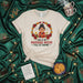 This Is My Navidad Mood Full of Chisme Shirt, Funny Latina Grandma Abuela Christmas Holiday T-Shirt, Poinsettia Wreath Design, Hispanic Family Party Tee Gift Mexicada