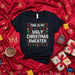 This Is My Ugly Christmas Sweater T-Shirt with Sombrero Cactus, Chili Pepper, and $\tilde{n}$ Letter, Funny Mexican Themed Holiday Apparel, Ugly Christmas Sweater Party Tee, Unisex Short Sleeve Shirt Mexicada