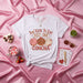 Too Cute To Eat Just One Concha T-Shirt, Cute Mexican Sweet Bread Tee, Pastel Pink Brown White Conchas, Pan Dulce Lover Gift, Unisex Valentine's Day Shirt Mexicada