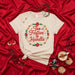 Too Festive to Handle Christmas T-Shirt, Funny Holiday Wreath Poinsettia Graphic Tee, Unisex Winter Party Shirt for Men and Women Mexicada