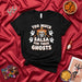 Too Much Salsa for These Ghosts Shirt | Funny Halloween Dia de Muertos Mariachi Skull T-Shirt | Spooky Season Party Costume Gift Idea Mexicada