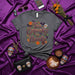 Too Spooky To Handle T-Shirt, Day of the Dead Sugar Skull Halloween Tee, Unisex Floral Marigold Bat Shirt, Fall Holiday Spooky Season Gift Mexicada