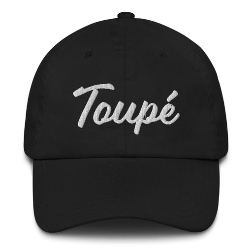 Toupé Embroidered Dad Hat | Toupee, Hairpiece, Disguise, Bald Humor, Playful Identity, Expression | T5 Mexicada
