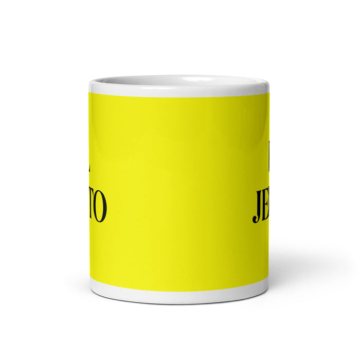 El Jefito The Little Boss Funny Home Office Work Coffee Mug Mexican Spanish Pride Gift White Glossy Cup Yellow Card Mug