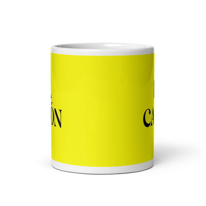 El Cagón The Messy One Funny Home Office Work Coffee Mug Mexican Spanish Pride Gift White Glossy Cup Yellow Card Mug