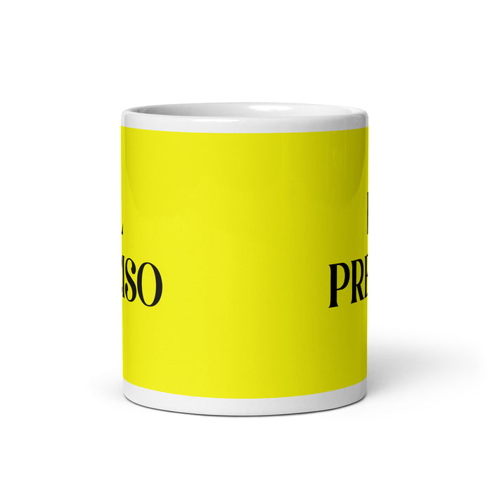 El Preciso The Precise One Funny Home Office Work Coffee Mug Mexican Spanish Pride Gift White Glossy Cup Yellow Card Mug