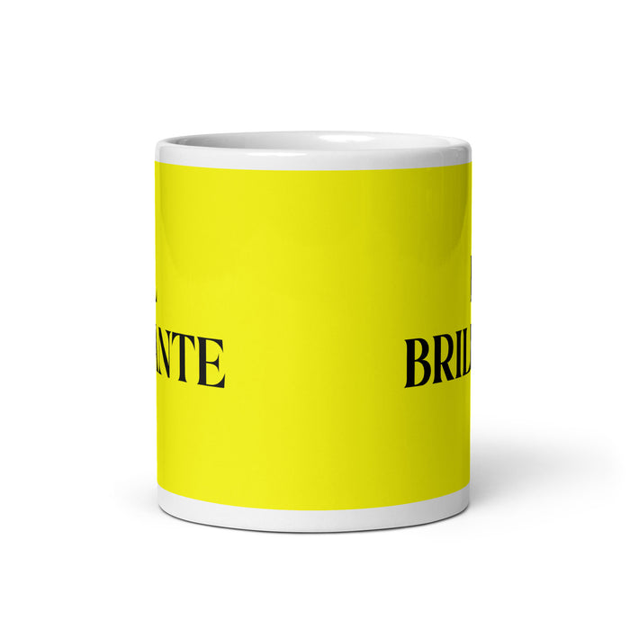 El Brillante The Brilliant One Funny Home Office Work Coffee Mug Mexican Spanish Pride Gift White Glossy Cup Yellow Card Mug