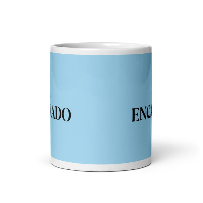 El Encarnado The Embodied One Funny Home Office Work Coffee Mug Mexican Spanish Pride Gift White Glossy Cup Sky Blue Card Mug