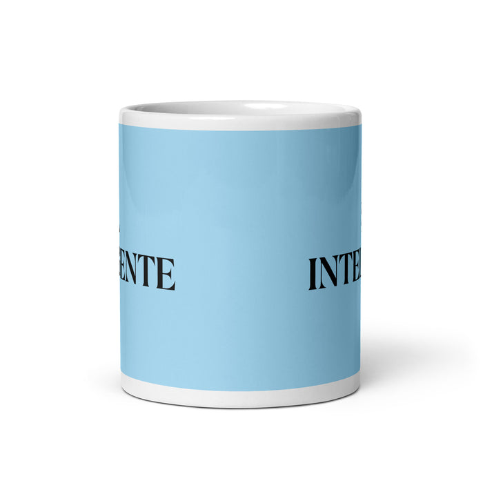 El Inteligente The Intelligent One Funny Home Office Work Coffee Mug Mexican Spanish Pride Gift White Glossy Cup Sky Blue Card Mug