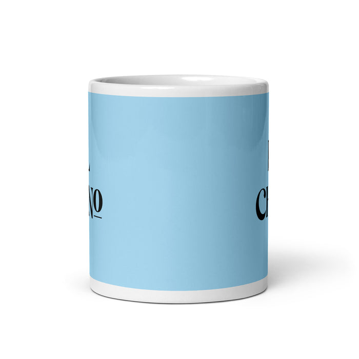 El Chino The Chinese Funny Home Office Work Coffee Mug Mexican Spanish Pride Gift White Glossy Cup Sky Blue Card Mug